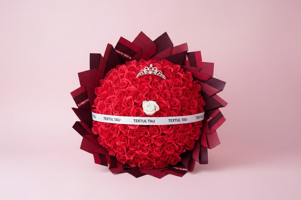 Buchet 101 trandafiri roșii din săpun – Cadou Romantic