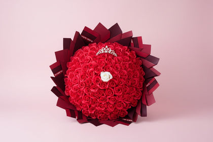 Buchet 101 trandafiri roșii din săpun – Cadou Romantic